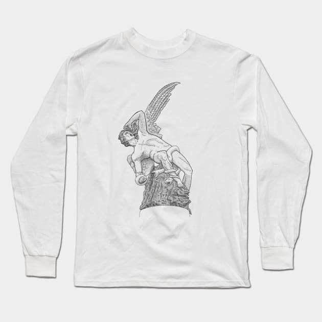 ANGEL SCULPTURE Long Sleeve T-Shirt by InkForArtists